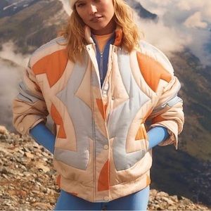 Winter retro ski coat